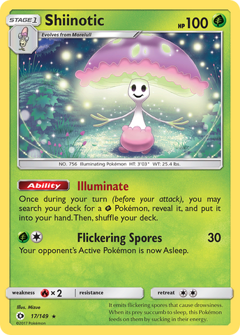 Shiinotic (17/149) [Sun & Moon: Base Set] - Waypoint Games CA