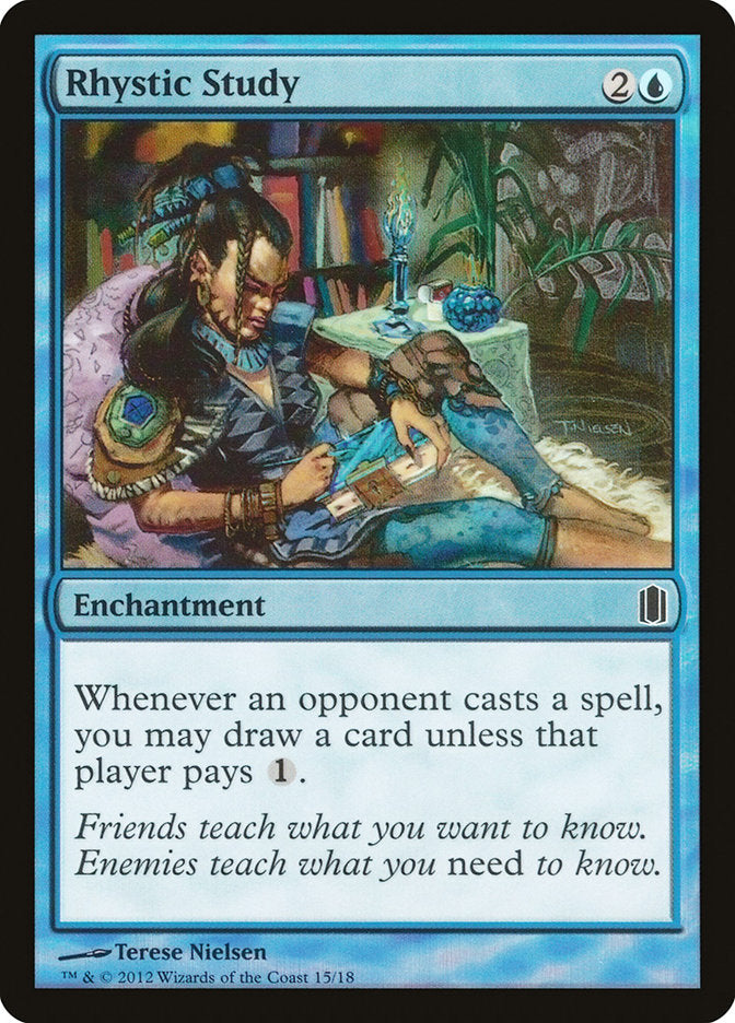 Rhystic Study [Commander's Arsenal] - Waypoint Games CA