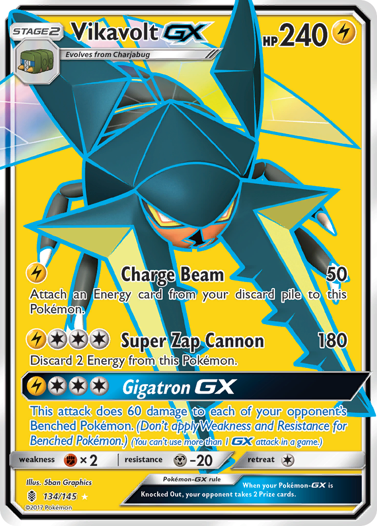 Vikavolt GX (134/145) [Sun & Moon: Guardians Rising] - Waypoint Games CA