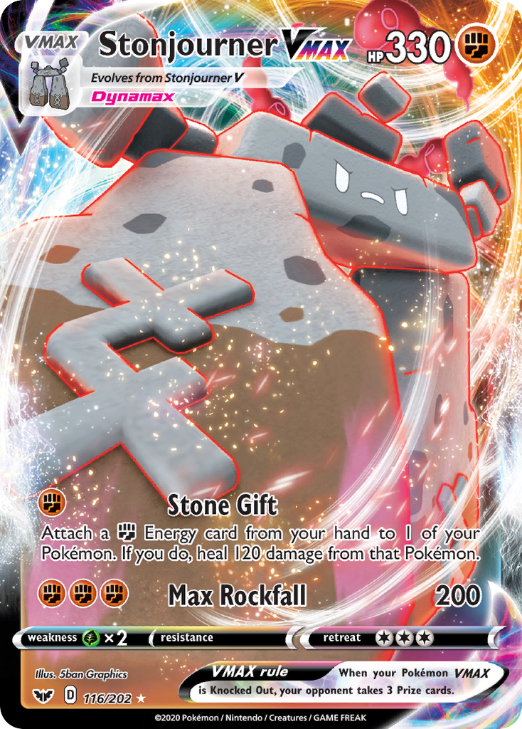 Stonjourner VMAX (116/202) [Sword & Shield: Base Set] - Waypoint Games CA