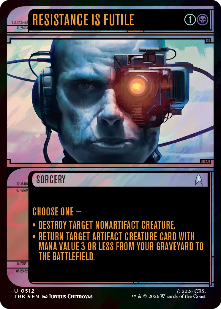 Resistance Is Futile (Showcase) (Surge Foil) [Star Trek]