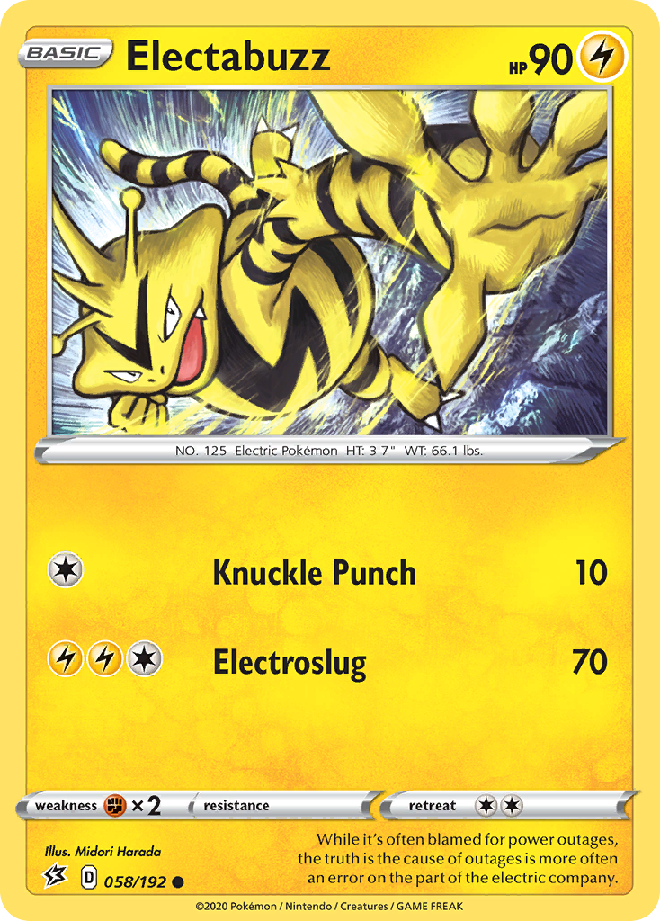 Electabuzz (058/192) [Sword & Shield: Rebel Clash] - Waypoint Games CA