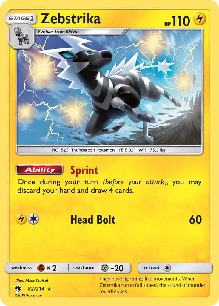 Zebstrika (82/214) [Sun & Moon: Lost Thunder] - Waypoint Games CA