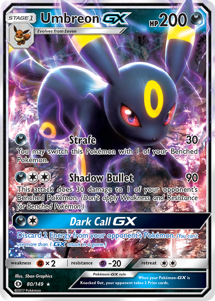 Umbreon GX (80/149) [Sun & Moon: Base Set] - Waypoint Games CA