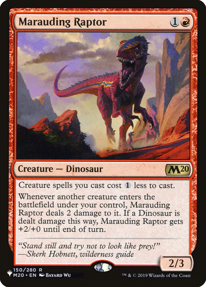 Marauding Raptor [The List] - Waypoint Games CA
