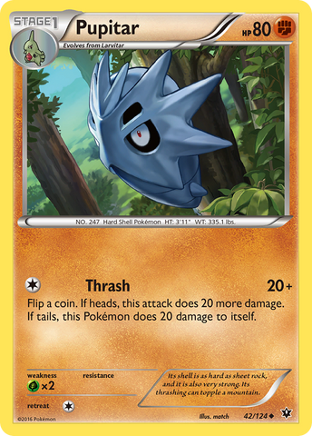 Pupitar (42/124) [XY: Fates Collide] - Waypoint Games CA