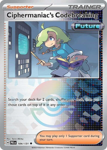 Ciphermaniac's Codebreaking (104/131) (Poke Ball Pattern) [Scarlet & Violet: Prismatic Evolutions] - Waypoint Games CA