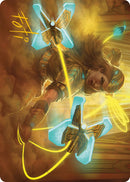 Bladehold War-Whip Art Card (Gold-Stamped Signature) [Phyrexia: All Will Be One Art Series] - Waypoint Games CA