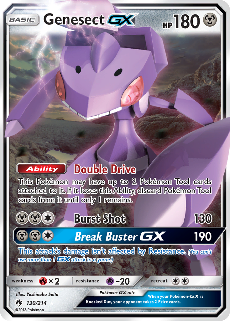 Genesect GX (130/214) [Sun & Moon: Lost Thunder] - Waypoint Games CA