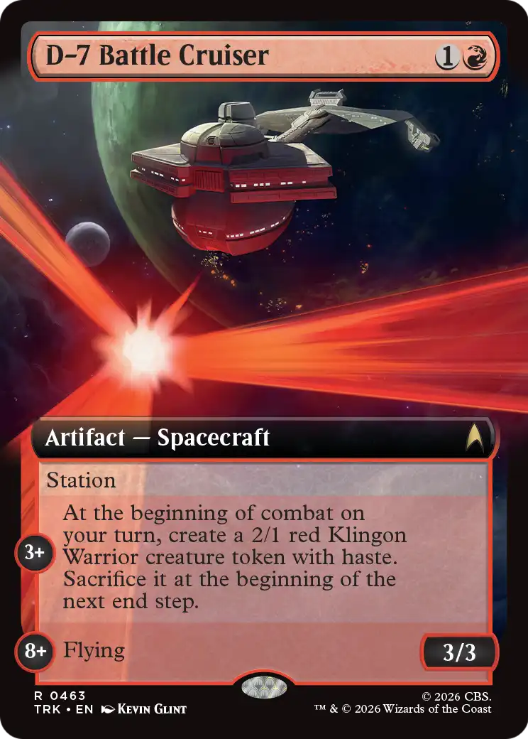D-7 Battle Cruiser (Extended Art) [Star Trek]