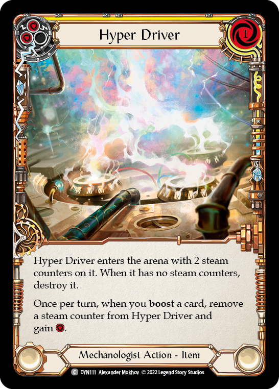 Hyper Driver (Yellow) [DYN111] (Dynasty)  Cold Foil - Waypoint Games CA