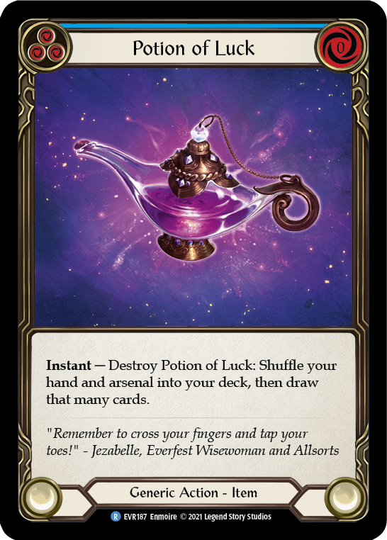 Potion of Luck [EVR187] (Everfest)  1st Edition Cold Foil - Waypoint Games CA