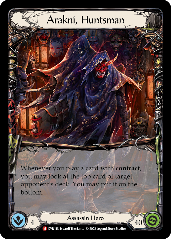Arakni, Huntsman [DYN113] (Dynasty)  Rainbow Foil - Waypoint Games CA