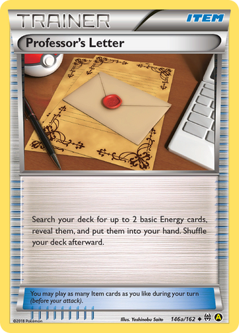 Professor's Letter (146a/162) [Alternate Art Promos] - Waypoint Games CA