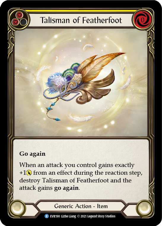 Talisman of Featherfoot [EVR190] (Everfest)  1st Edition Cold Foil - Waypoint Games CA