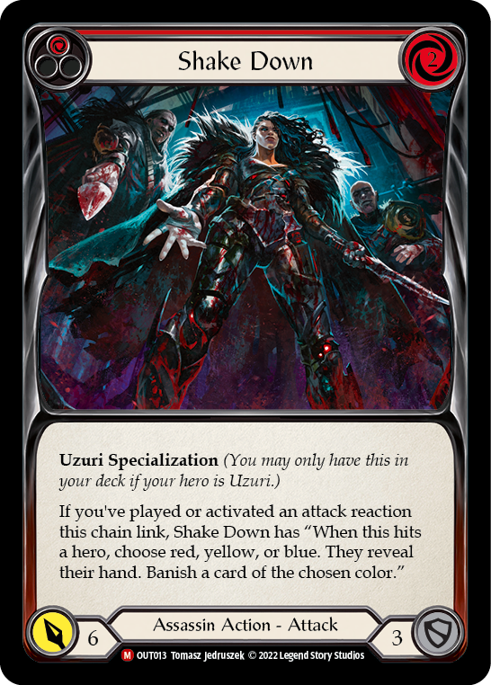 Shake Down [OUT013] (Outsiders)  Rainbow Foil - Waypoint Games CA