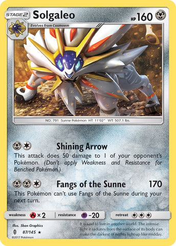 Solgaleo (87/145) (Theme Deck Exclusive) [Sun & Moon: Guardians Rising] - Waypoint Games CA