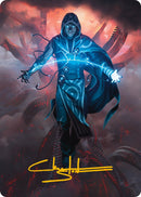 Jace, the Perfected Mind Art Card (Gold-Stamped Signature) [Phyrexia: All Will Be One Art Series] - Waypoint Games CA