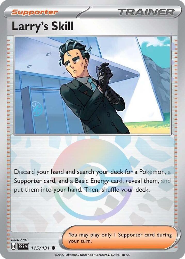 Larry's Skill (115/131) (Poke Ball Pattern) [Scarlet & Violet: Prismatic Evolutions] - Waypoint Games CA