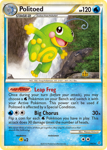 Politoed (7/95) [HeartGold & SoulSilver: Unleashed] - Waypoint Games CA