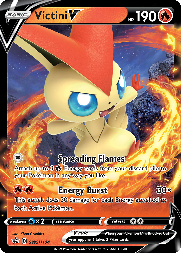 Victini V (SWSH104) [Sword & Shield: Black Star Promos] - Waypoint Games CA