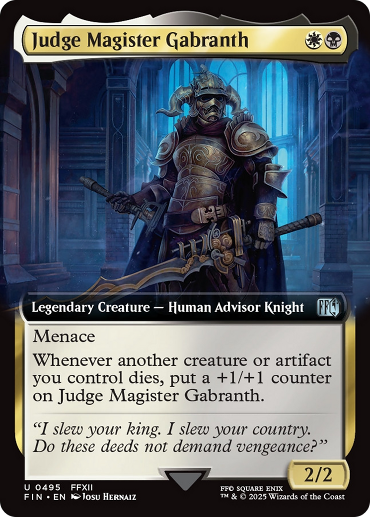 Judge Magister Gabranth (Extended Art) [FINAL FANTASY]