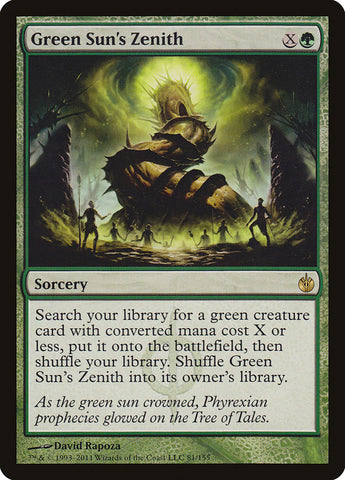 Green Sun's Zenith [Mirrodin Besieged] - Waypoint Games CA