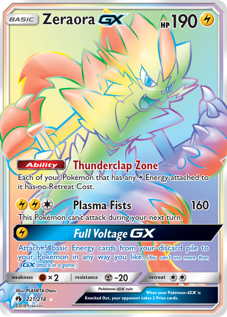 Zeraora GX (221/214) [Sun & Moon: Lost Thunder] - Waypoint Games CA