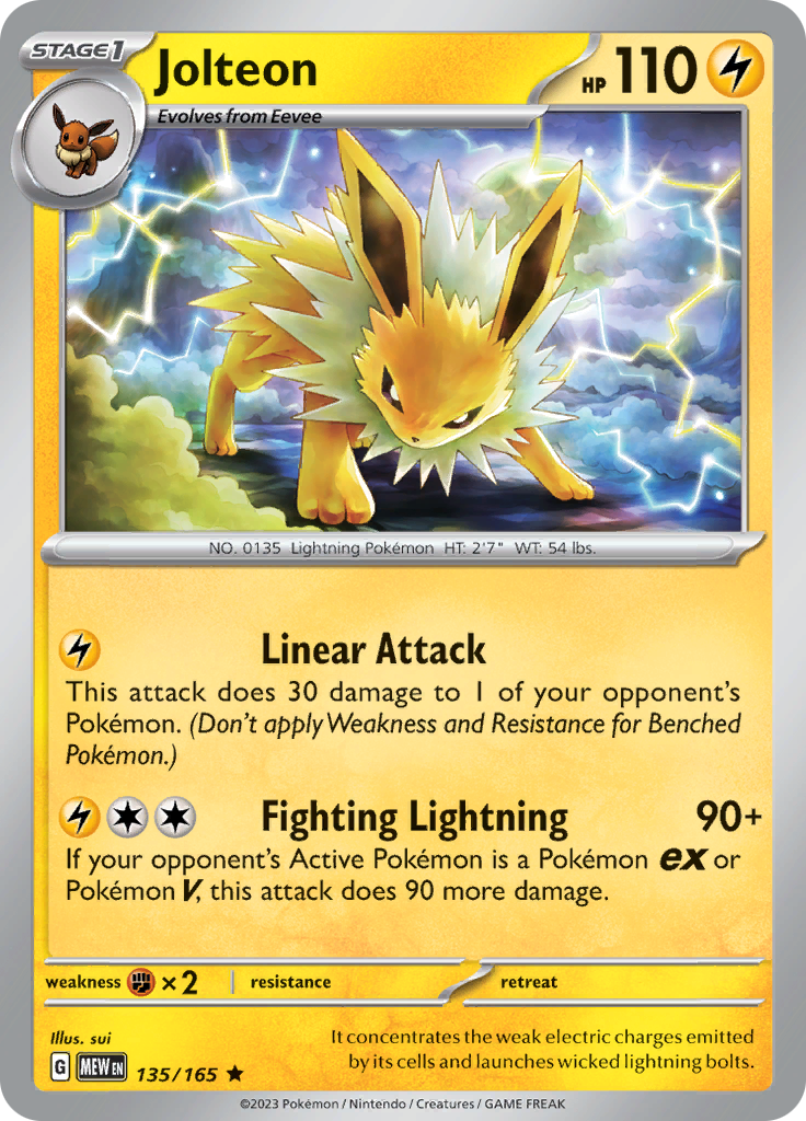 Jolteon (135/165) [Scarlet & Violet 151] - Waypoint Games CA