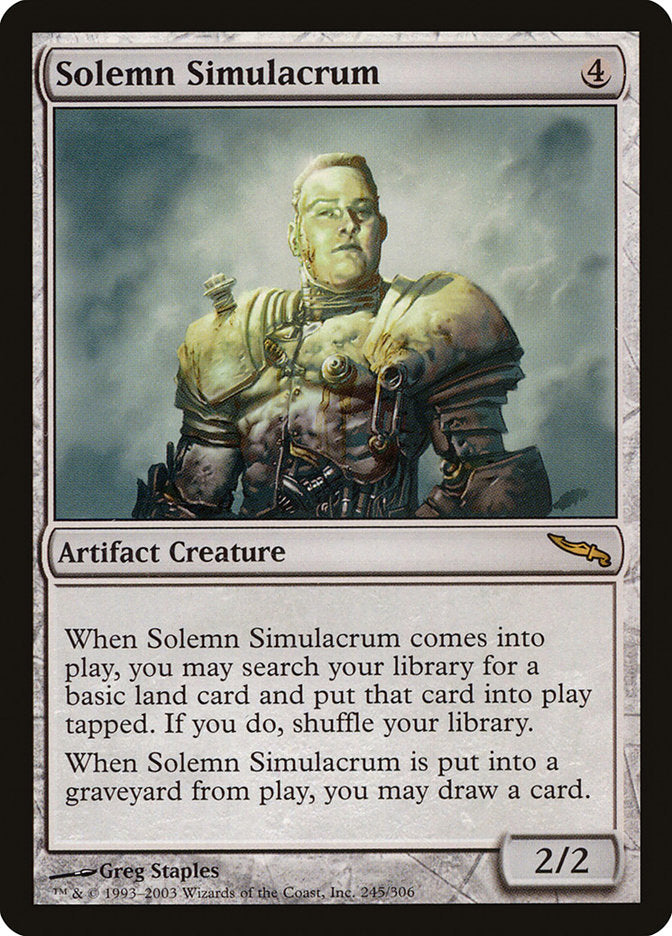 Solemn Simulacrum [Mirrodin] - Waypoint Games CA