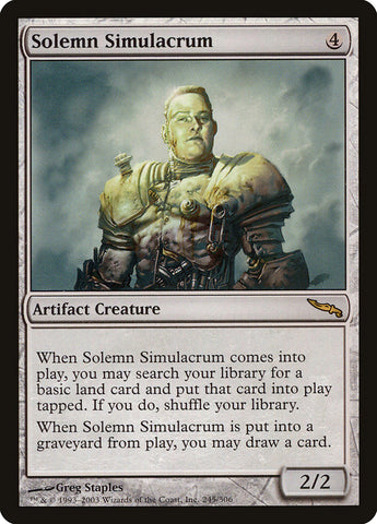 Solemn Simulacrum [Mirrodin] - Waypoint Games CA