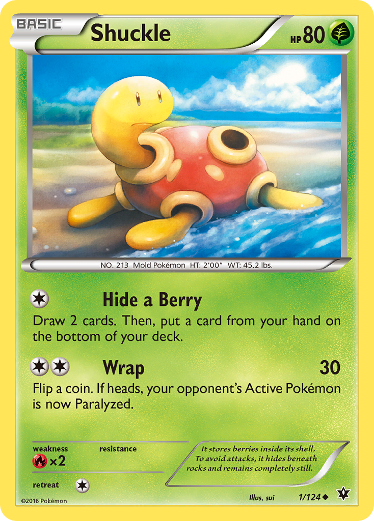 Shuckle (1/124) [XY: Fates Collide] - Waypoint Games CA