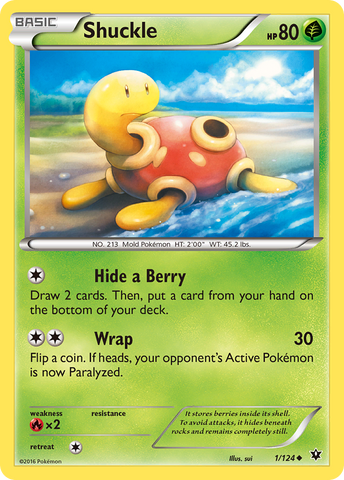 Shuckle (1/124) [XY: Fates Collide] - Waypoint Games CA