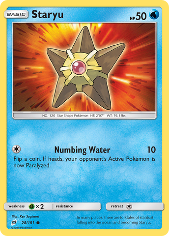 Staryu (28/181) [Sun & Moon: Team Up] - Waypoint Games CA