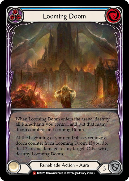 Looming Doom (Extended Art) [DYN175] (Dynasty)  Rainbow Foil - Waypoint Games CA