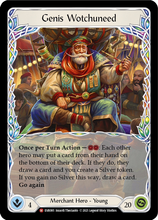Genis Wotchuneed [EVR085] (Everfest)  1st Edition Rainbow Foil - Waypoint Games CA