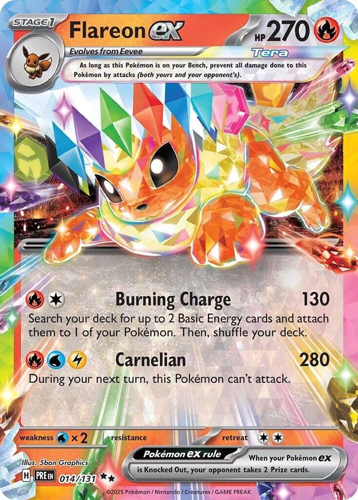 Flareon ex (014/131) [Scarlet & Violet: Prismatic Evolutions] - Waypoint Games CA