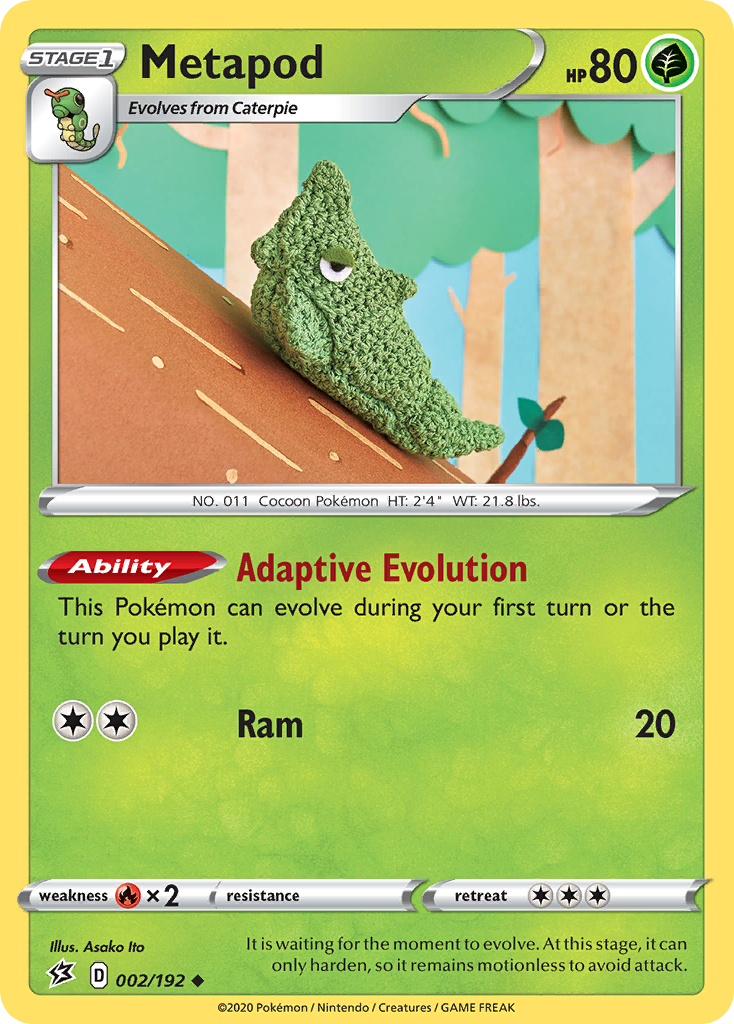 Metapod (002/192) [Sword & Shield: Rebel Clash] - Waypoint Games CA
