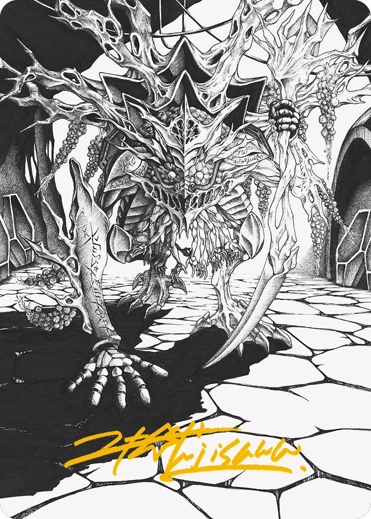 Thrun, Breaker of Silence Art Card (Gold-Stamped Signature) [Phyrexia: All Will Be One Art Series] - Waypoint Games CA
