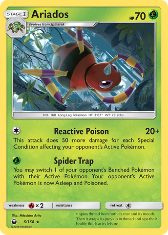 Ariados (6/168) [Sun & Moon: Celestial Storm] - Waypoint Games CA