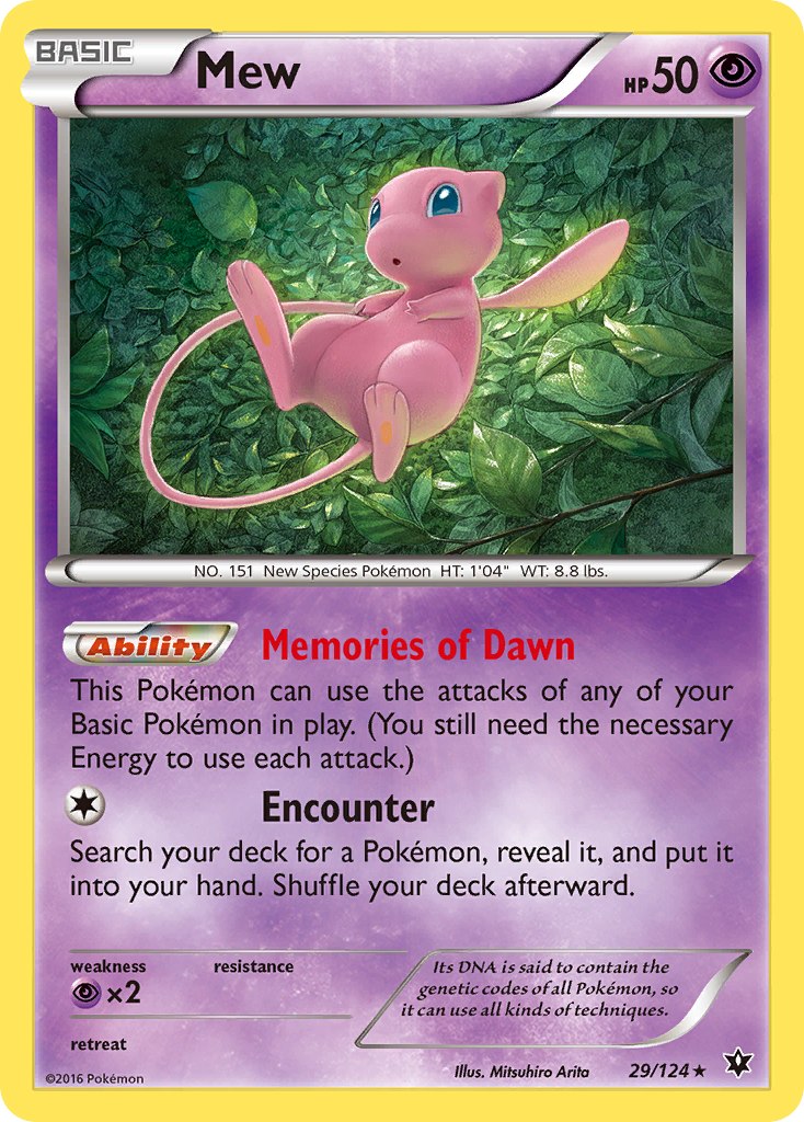 Mew (29/124) [XY: Fates Collide] - Waypoint Games CA