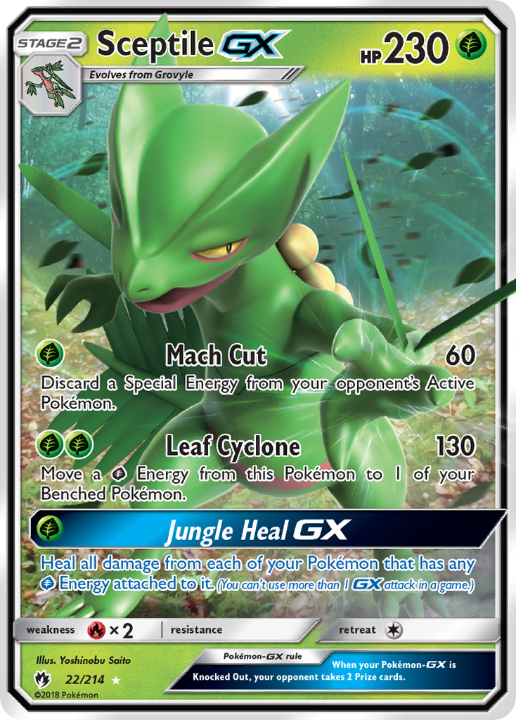 Sceptile GX (22/214) [Sun & Moon: Lost Thunder] - Waypoint Games CA