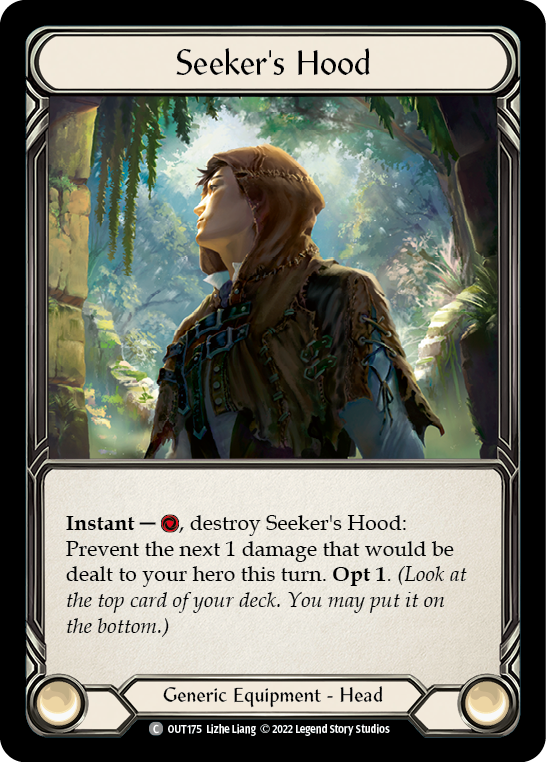 Seeker's Hood [OUT175] (Outsiders)  Cold Foil - Waypoint Games CA