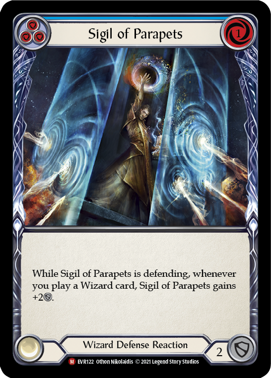 Sigil of Parapets [EVR122] (Everfest)  1st Edition Rainbow Foil - Waypoint Games CA