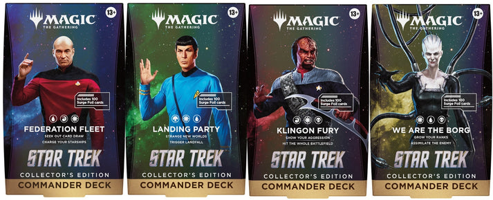 Star Trek Commander Collector Edition Decks Set of 4