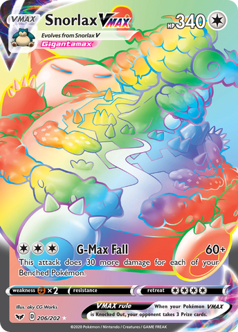 Snorlax VMAX (206/202) [Sword & Shield: Base Set] - Waypoint Games CA