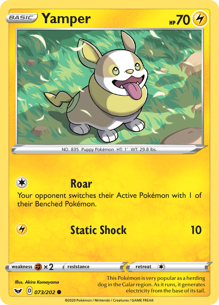 Yamper (073/202) [Sword & Shield: Base Set] - Waypoint Games CA