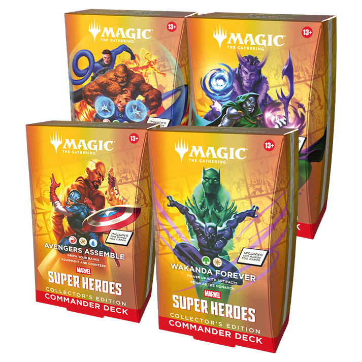 Marvel: Super Heroes Collector Commander Decks (Set of 4)