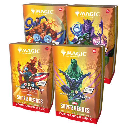 Marvel: Super Heroes Collector Commander Decks (Set of 4)