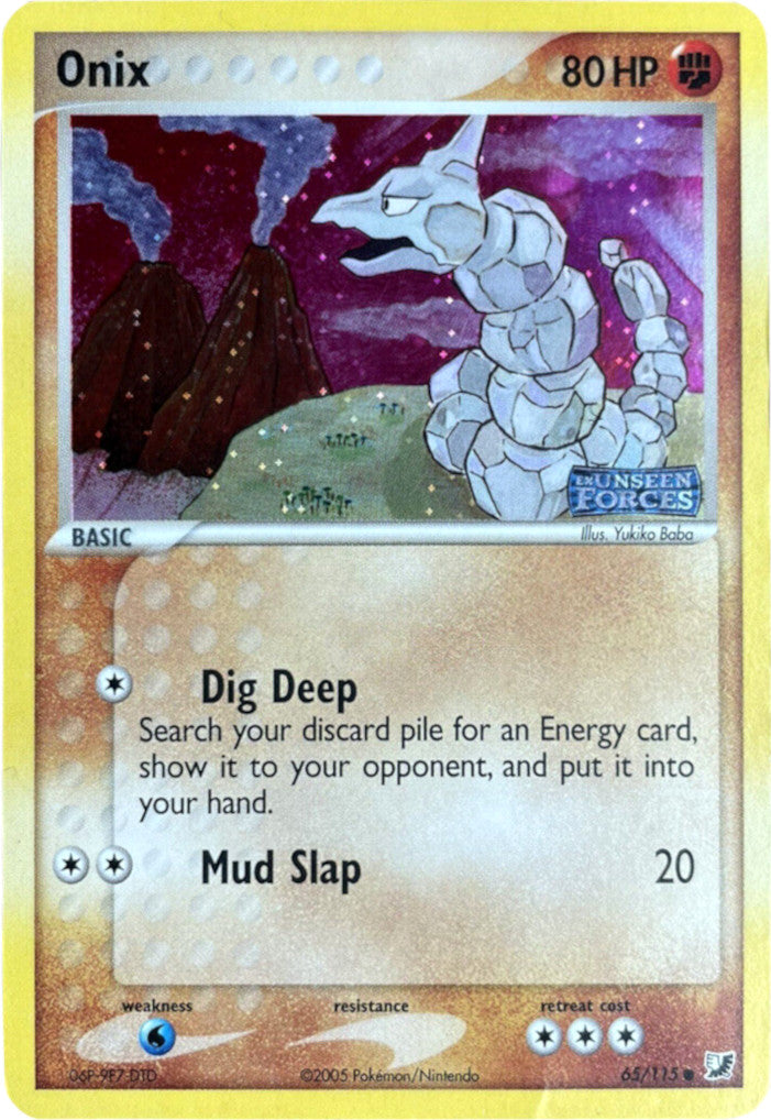 Onix (65/115) (Stamped) [EX: Unseen Forces] - Waypoint Games CA